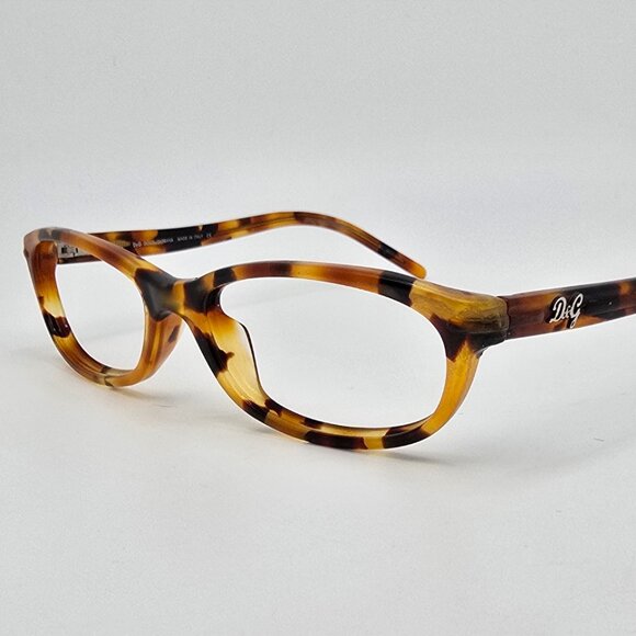 Dolce & Gabbana D&G1125 623 Yellow Tortoise Eyeglasses Frame w/ Flexhinge Italy - Picture 1 of 12